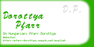 dorottya pfarr business card